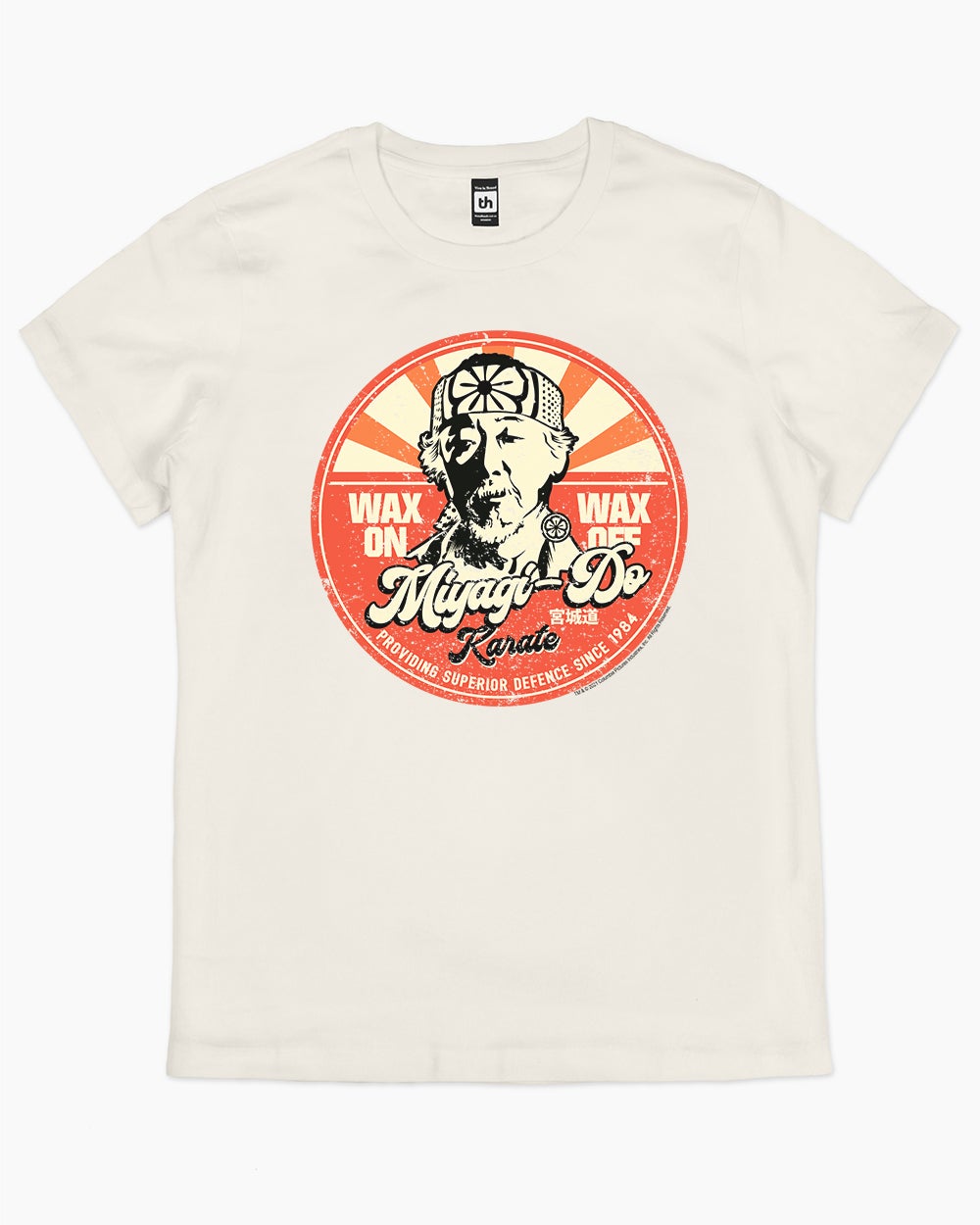 Miyagi Wax On Wax Off T-Shirt Australia Online #colour_natural