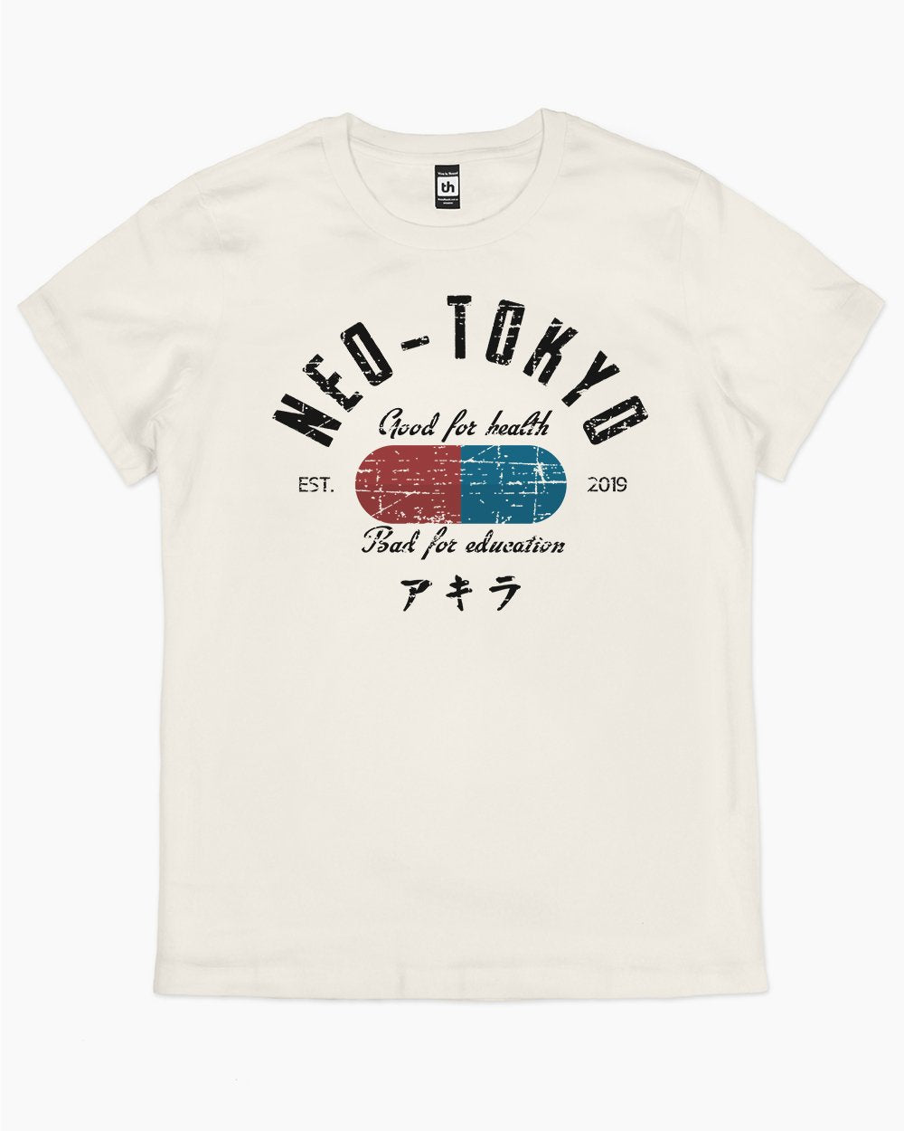 Neo-Tokyo Vintage T-Shirt Australia Online #colour_natural