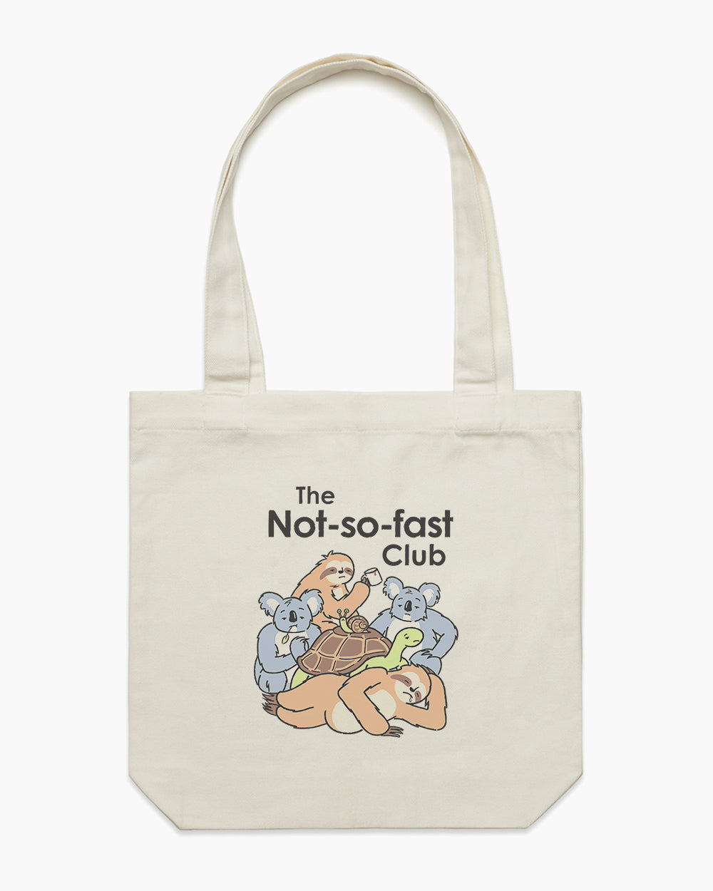 The Not-so-fast Club Tote Bag Australia Online #colour_natural