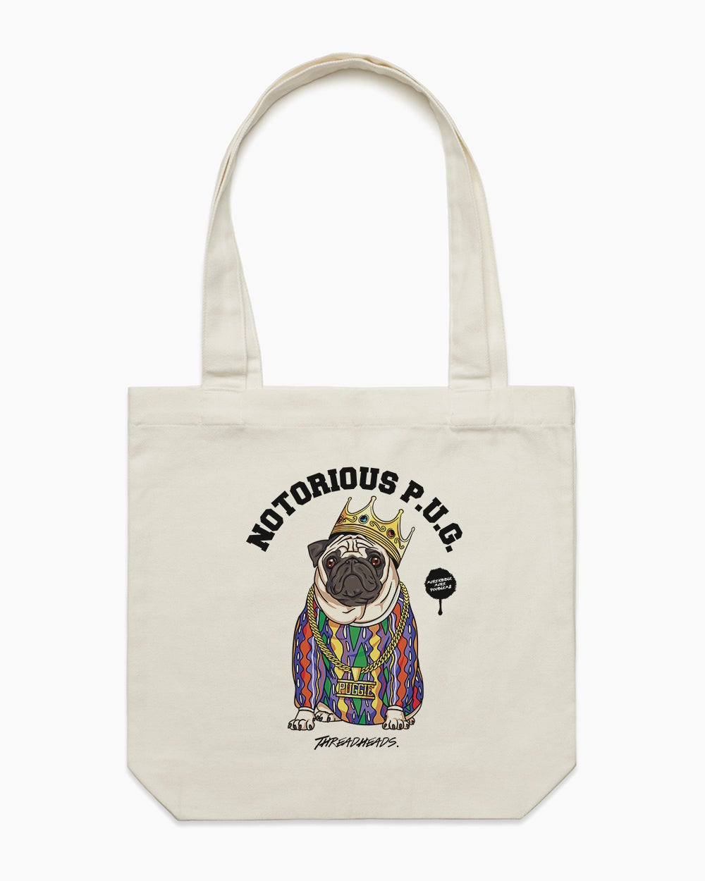 Notorious PUG Tote Bag Australia Online #colour_