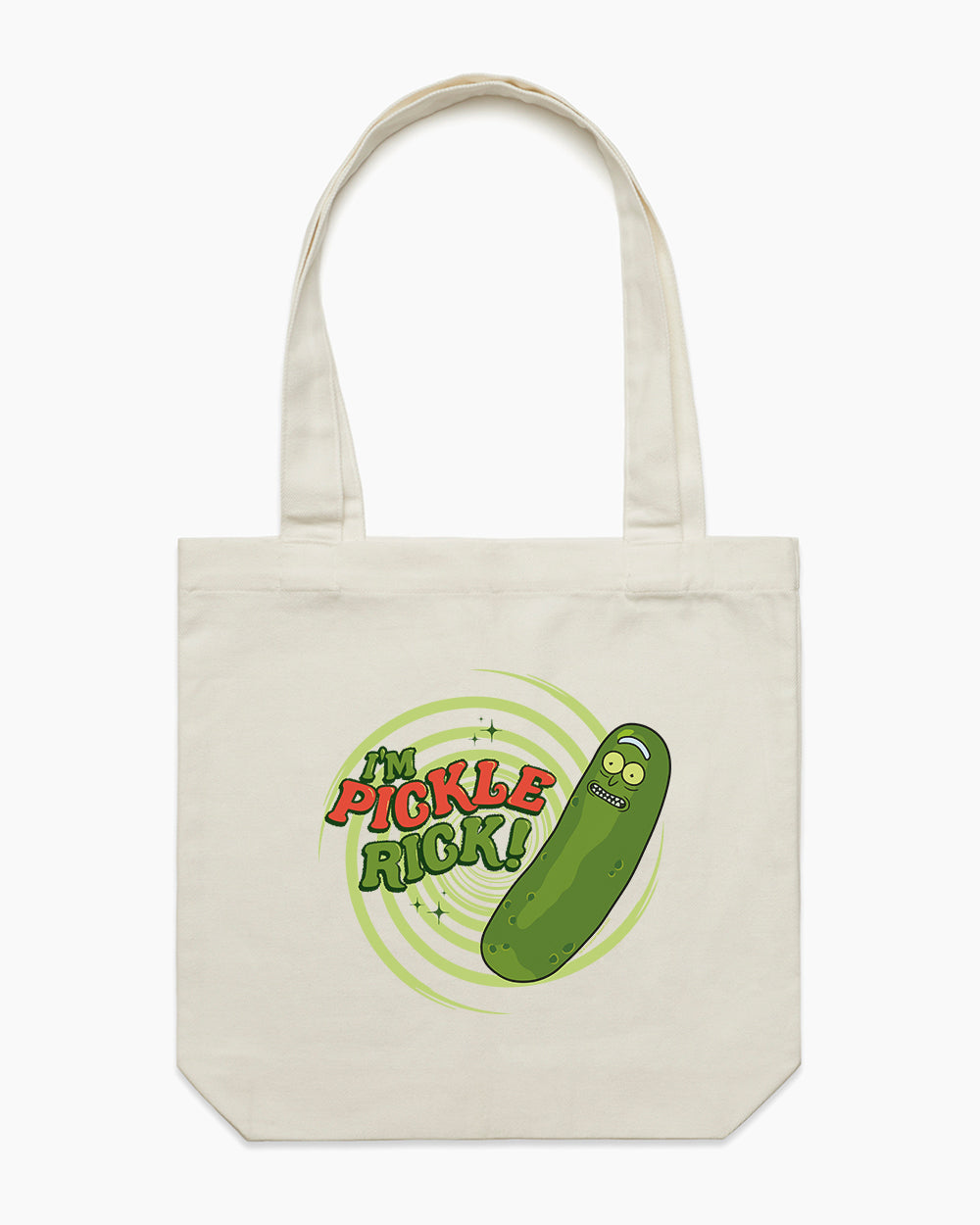 Pickle Rick Tote Bag Australia Online #colour_natural