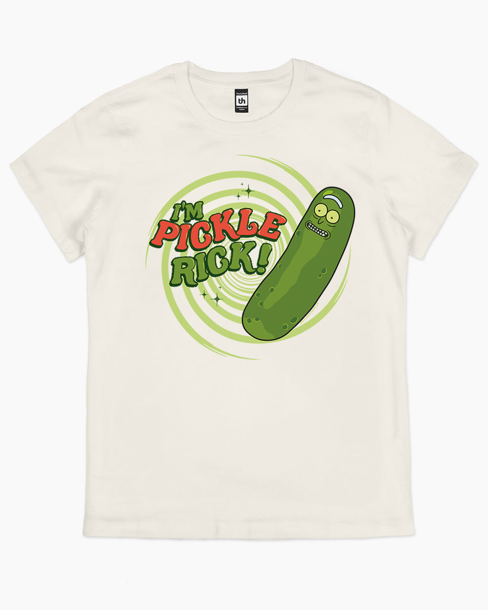 Pickle Rick T-Shirt Australia Online #colour_natural