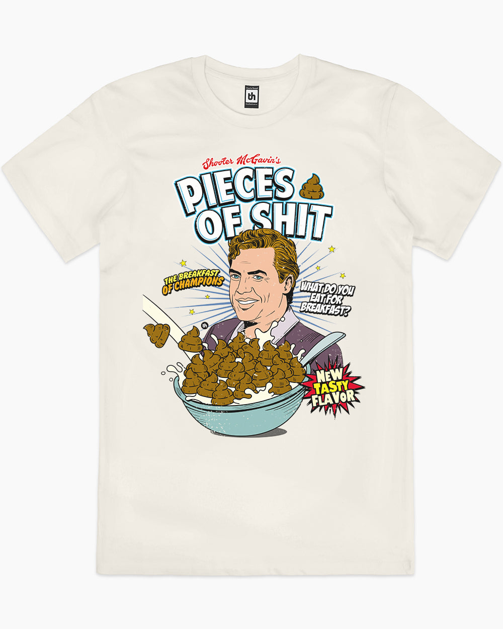 Pieces of Shit Cereal T-Shirt Australia Online #colour_natural