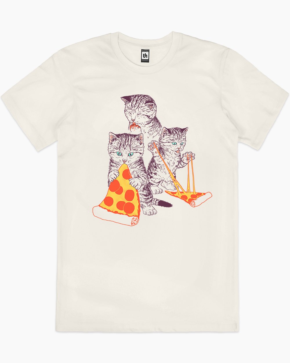 Pizza Kittens T-Shirt Australia Online #colour_natural