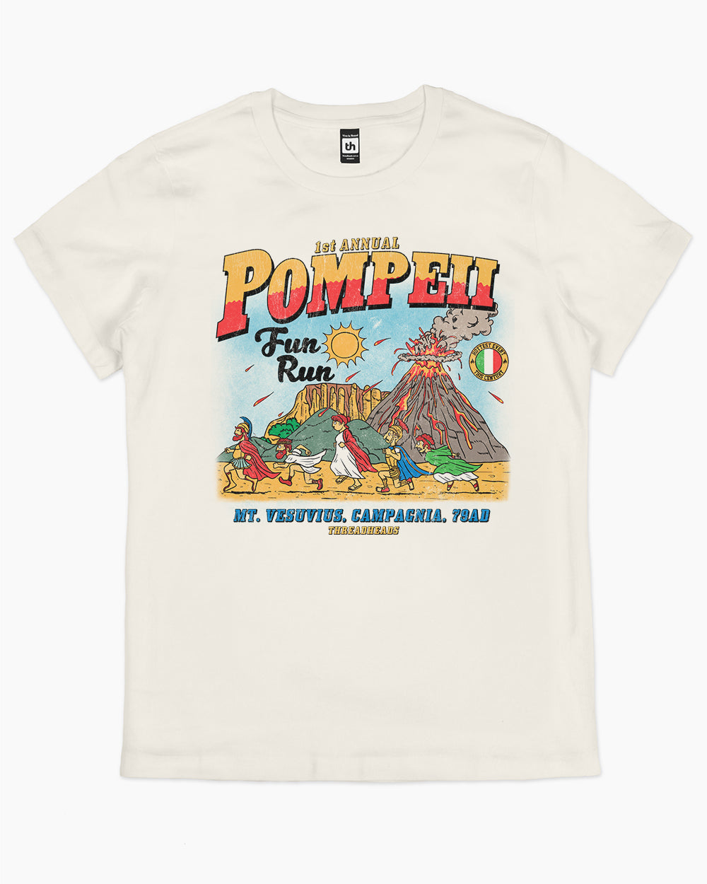 Pompeii Fun Run T-Shirt Australia Online #colour_natural