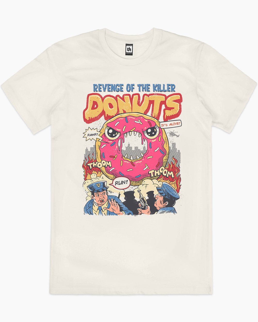 Revenge of the Killer Donuts T-Shirt Australia Online #colour_natural