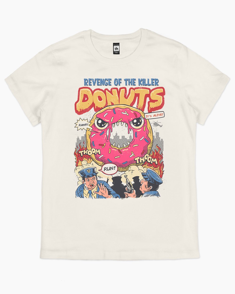 Revenge of the Killer Donuts T-Shirt Australia Online #colour_natural