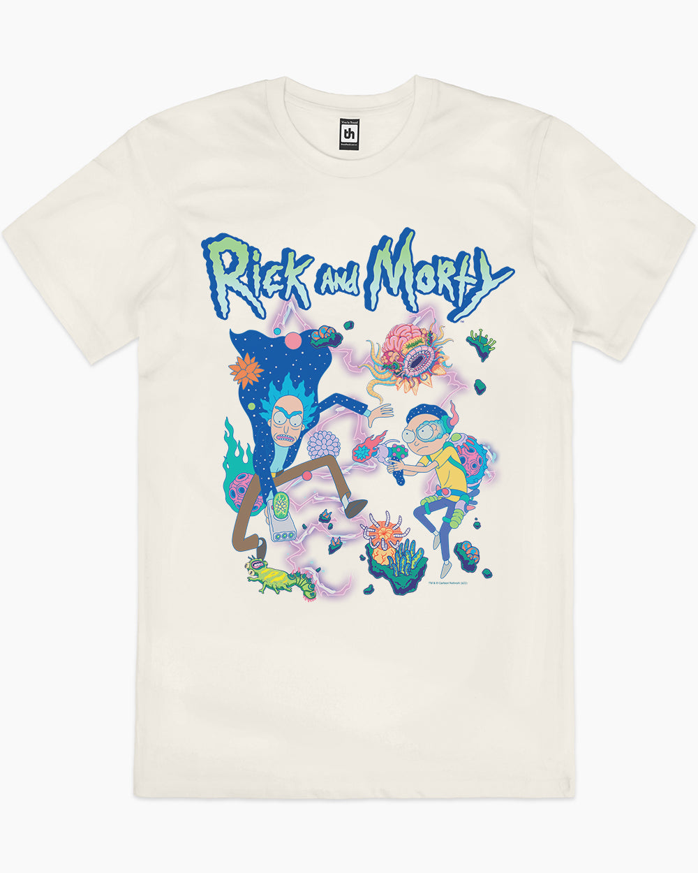 Rick and Morty Creatures T-Shirt Australia Online #colour_natural