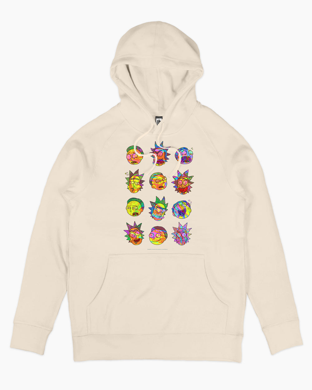 Rick and Morty Many Faces Hoodie Australia Online #colour_natural