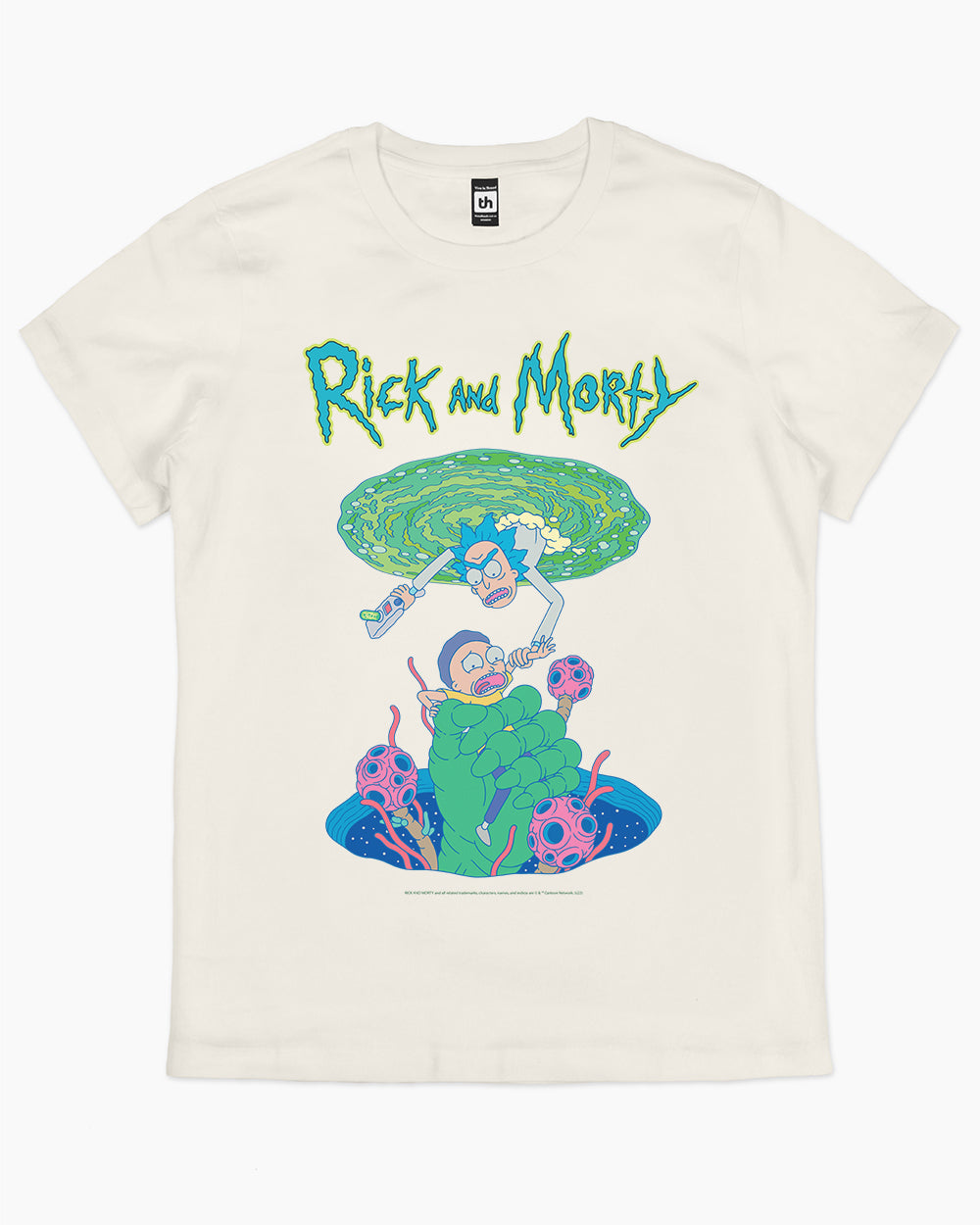 Rick and Morty Portal T-Shirt Australia Online #colour_natural