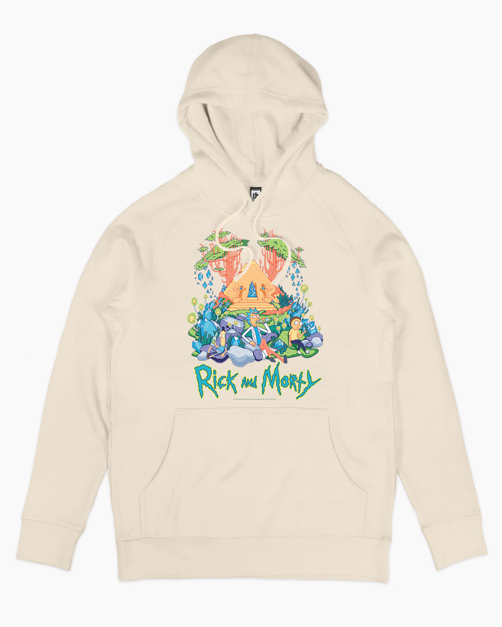 Rick and Morty Rest and Relaxation Hoodie Australia Online #colour_natural
