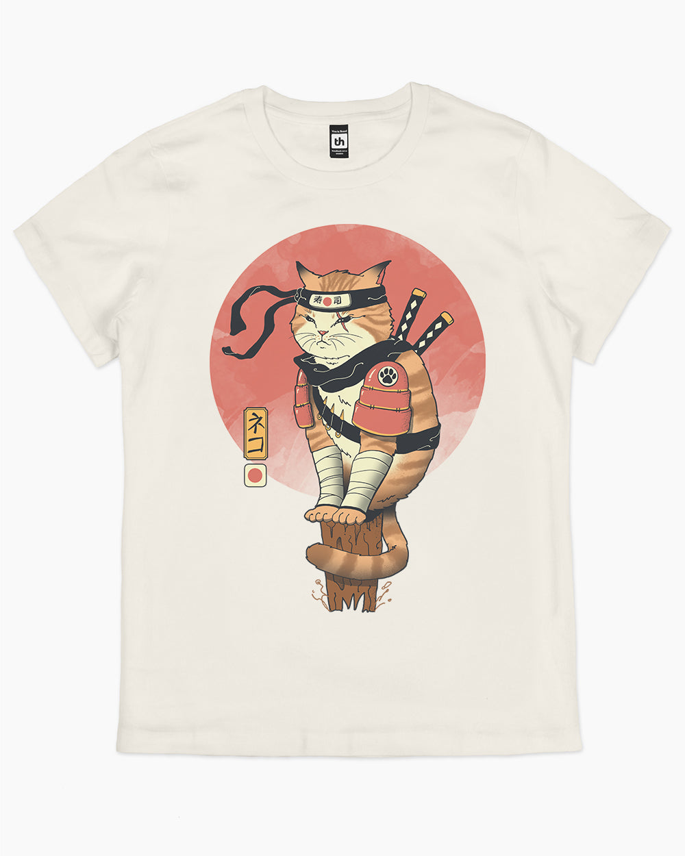 Shinobi Cat T-Shirt Australia Online #colour_natural