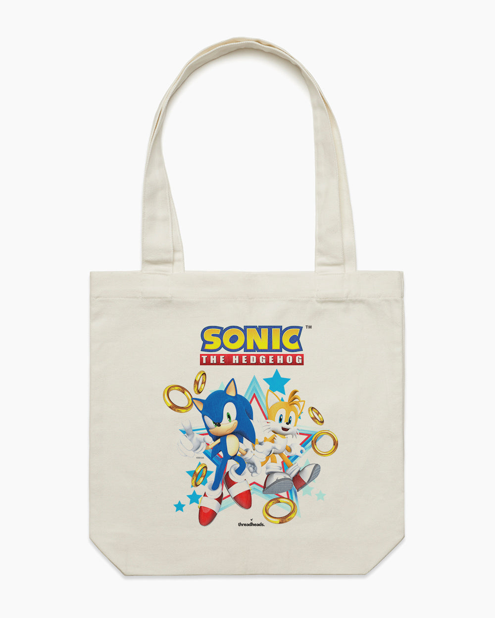 Sonic and Tails Tote Bag Australia Online #colour_natural