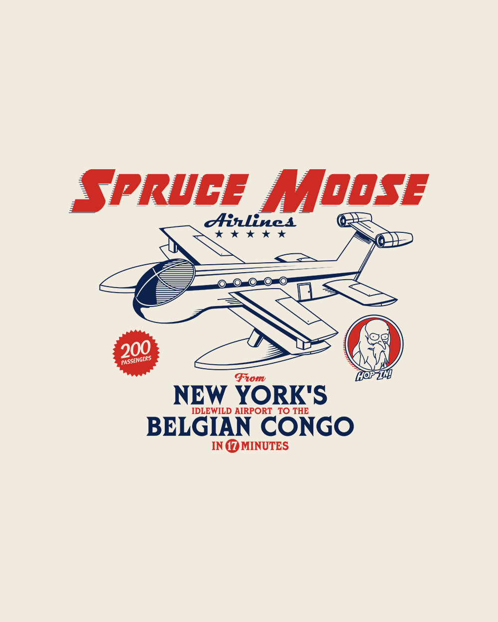 Spruce Moose T-Shirt Australia Online #colour_natural
