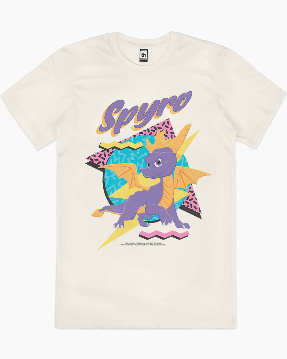 Spyro 90s Cartoon T-Shirt Australia Online #colour_natural
