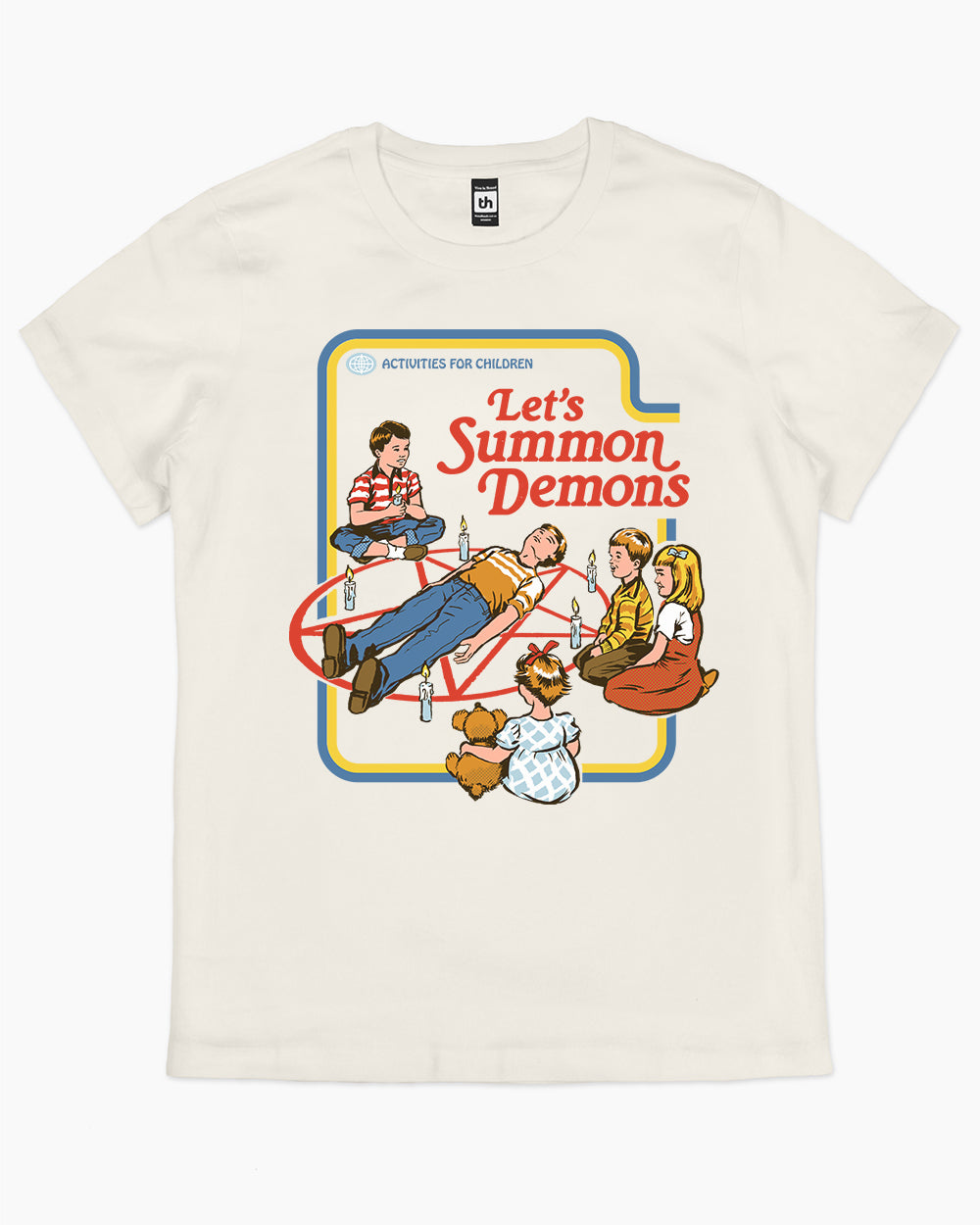 Let's Summon Demons T-Shirt Australia Online #colour_natural
