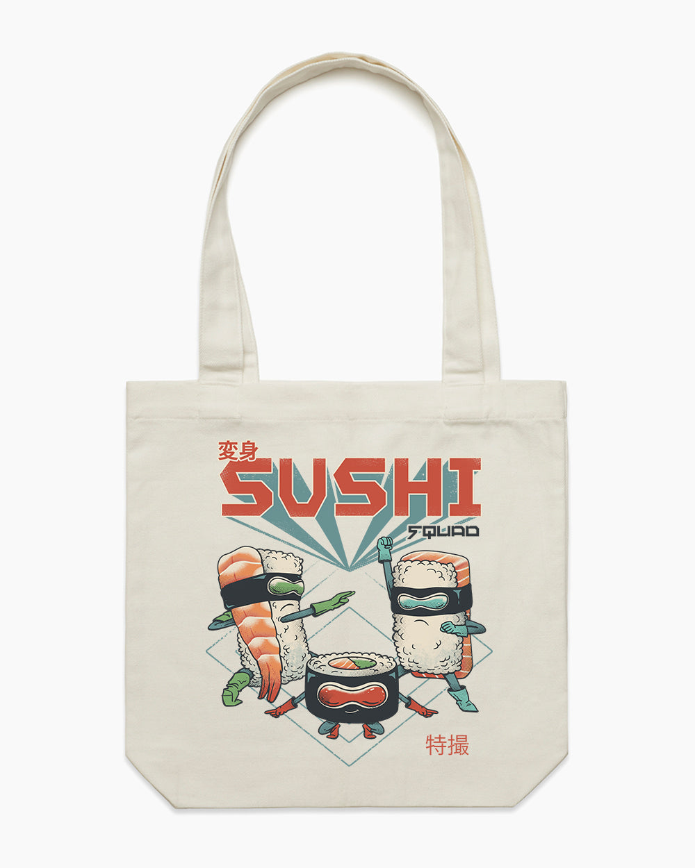 Sushi Squad Tote Bag Australia Online #colour_natural
