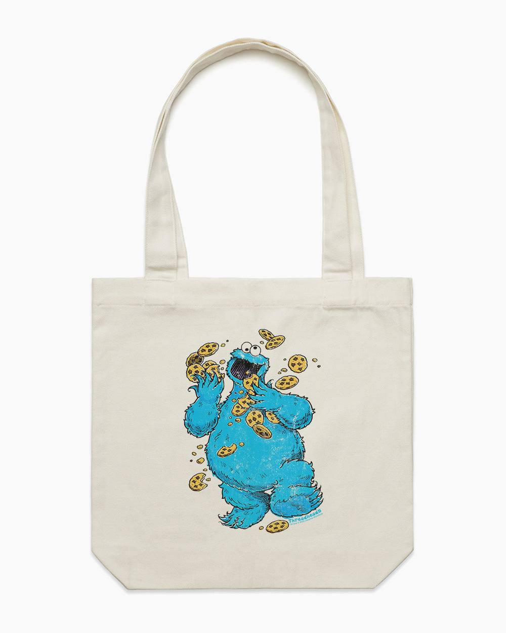 Cookie Monster Om Nom Nom Tote Bag Australia Online #colour_natural