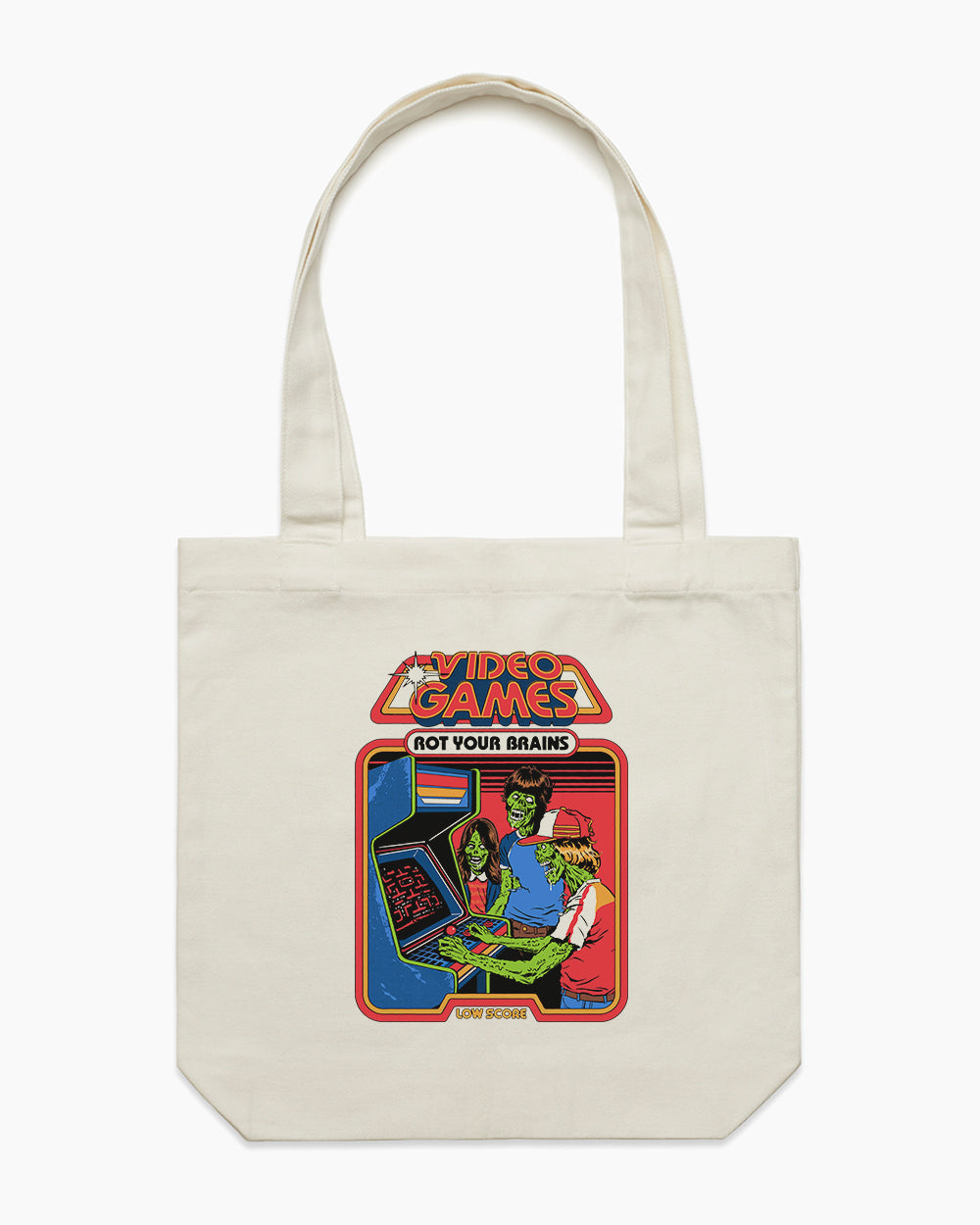 Video Games Rot Your Brains Tote Bag Australia Online #colour_