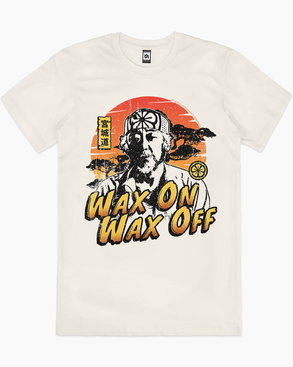 Wax On Wax Off T-Shirt Australia Online #colour_natural