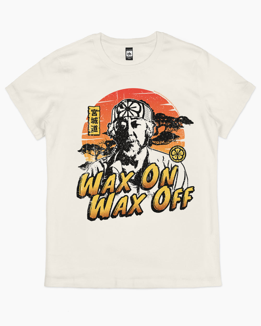 Wax On Wax Off T-Shirt Australia Online #colour_natural