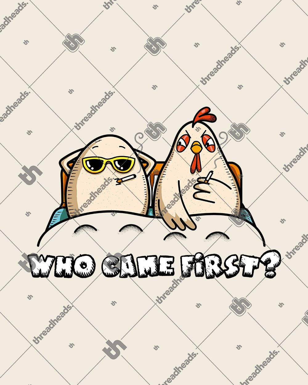 Who Came First T-Shirt Australia Online #colour_natural