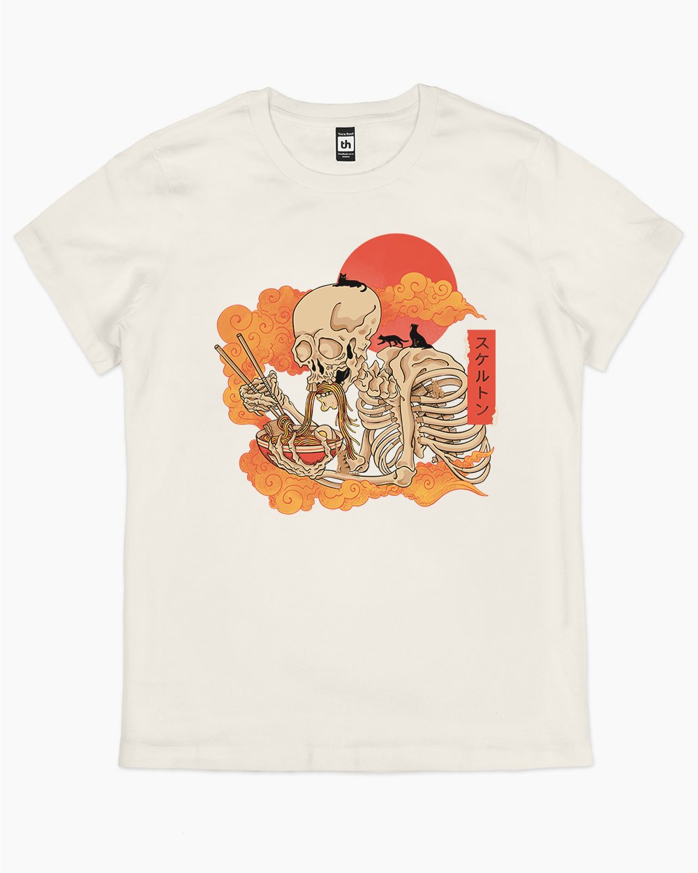 Yokai Ramen and Cats T-Shirt Australia Online #colour_natural