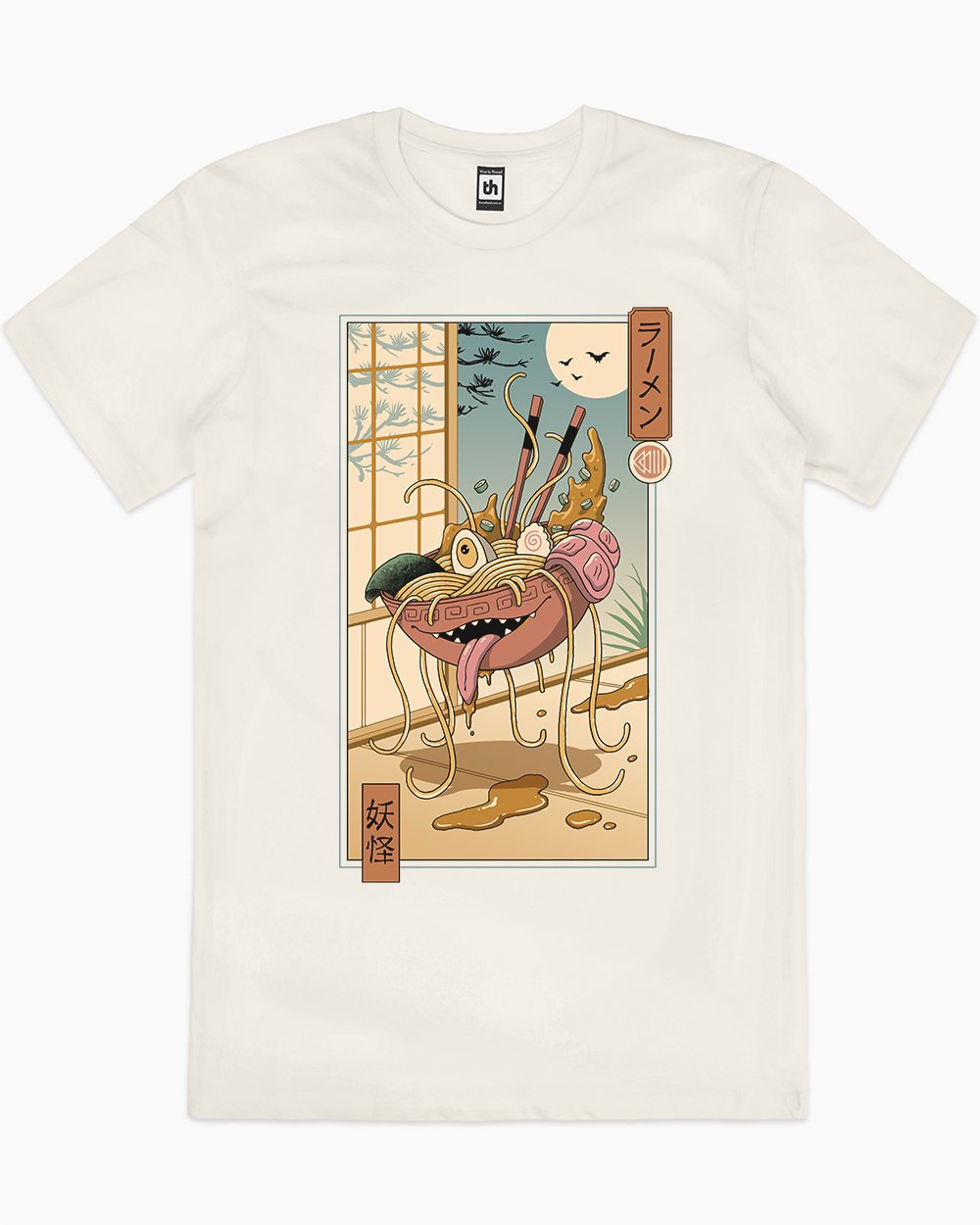 Yokai Ramen in Edo T-Shirt Australia Online #colour_natural