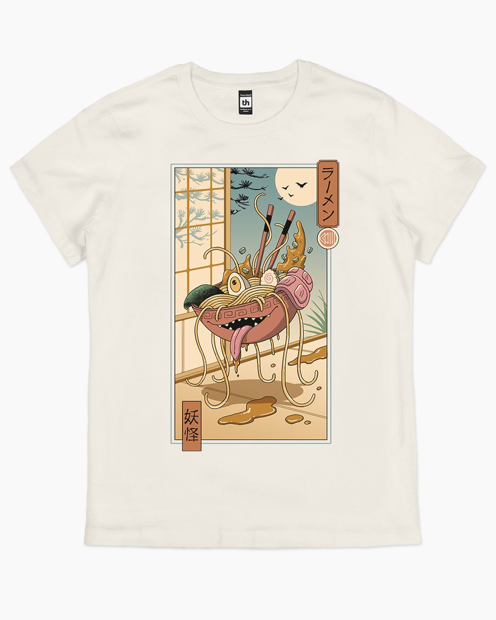 Yokai Ramen in Edo T-Shirt Australia Online #colour_natural