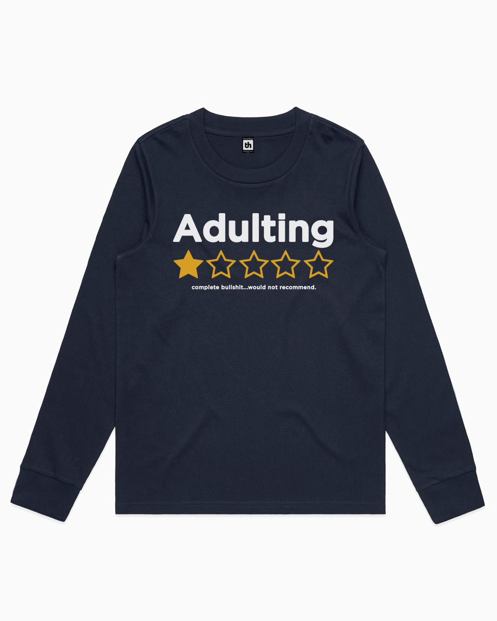 Adulting Long Sleeve Australia Online #colour_navy
