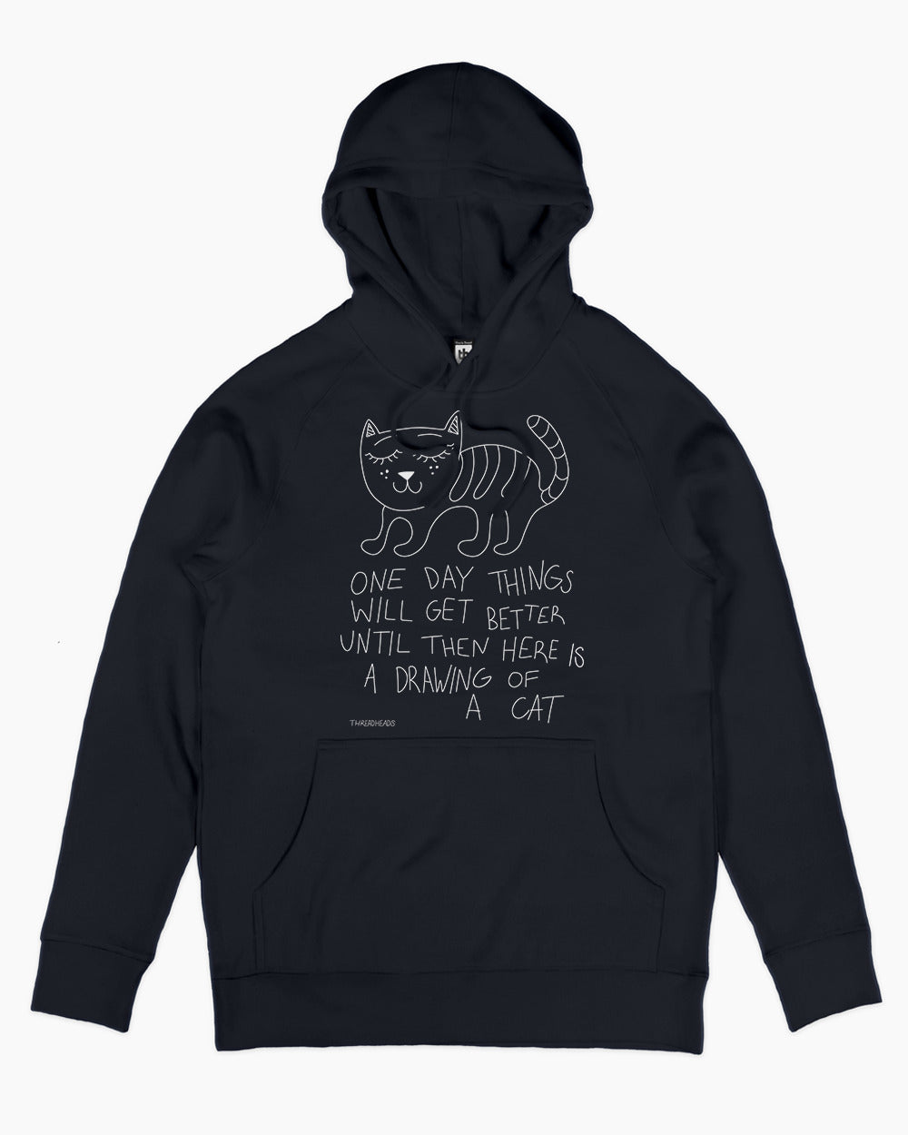 Drawing Of A Cat Hoodie Australia Online #colour_navy