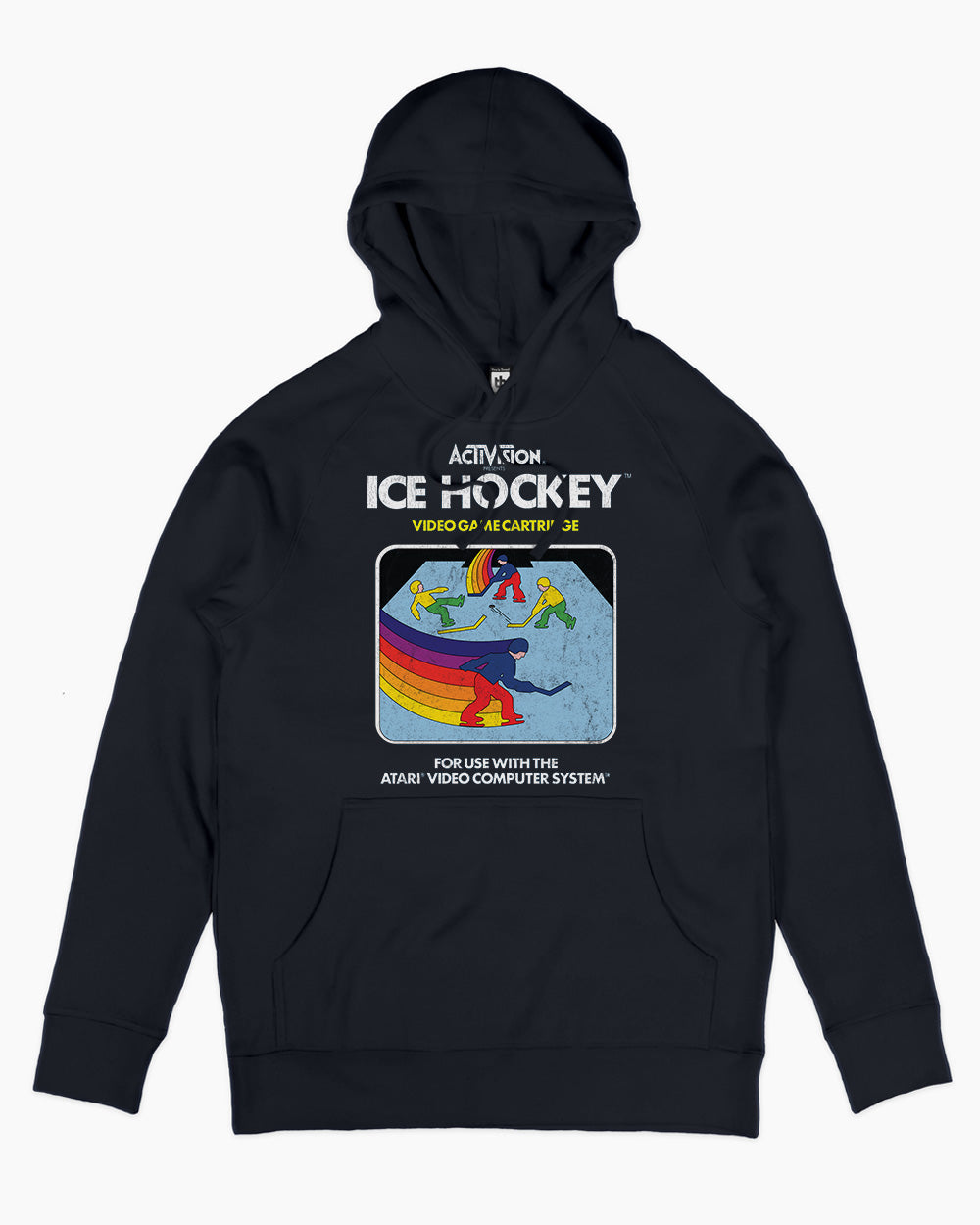 Ice Hockey Vintage Hoodie Australia Online #colour_navy