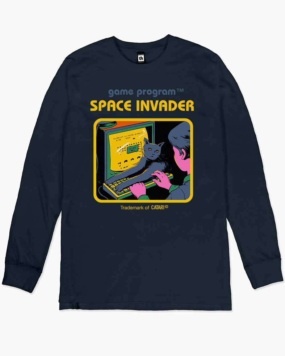 Space Invader Long Sleeve Australia Online #colour_navy