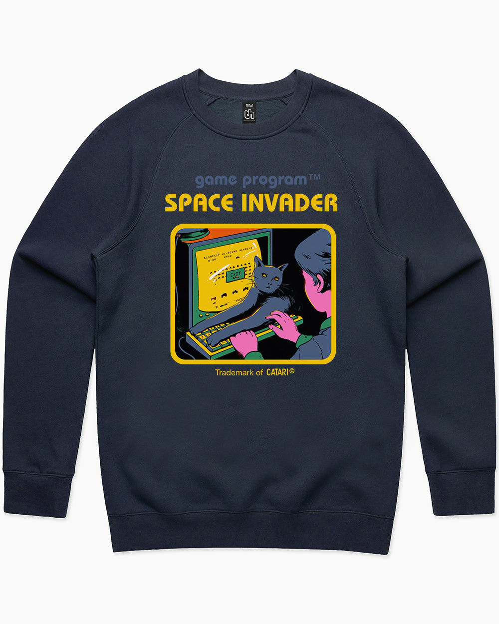 Space Invader Sweater Australia Online #colour_navy