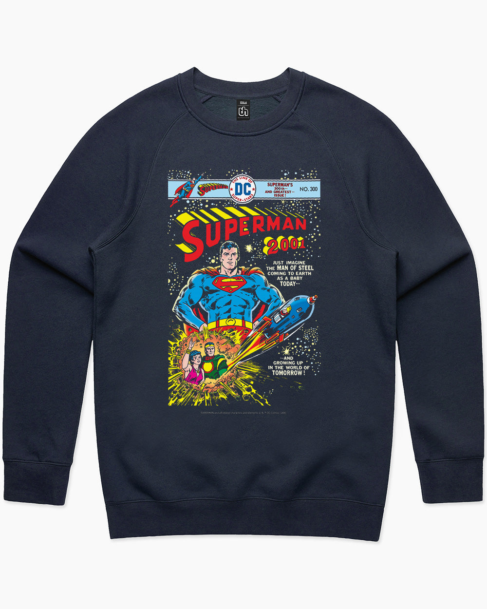 Superman 300th Edition Sweater Australia Online #colour_navy