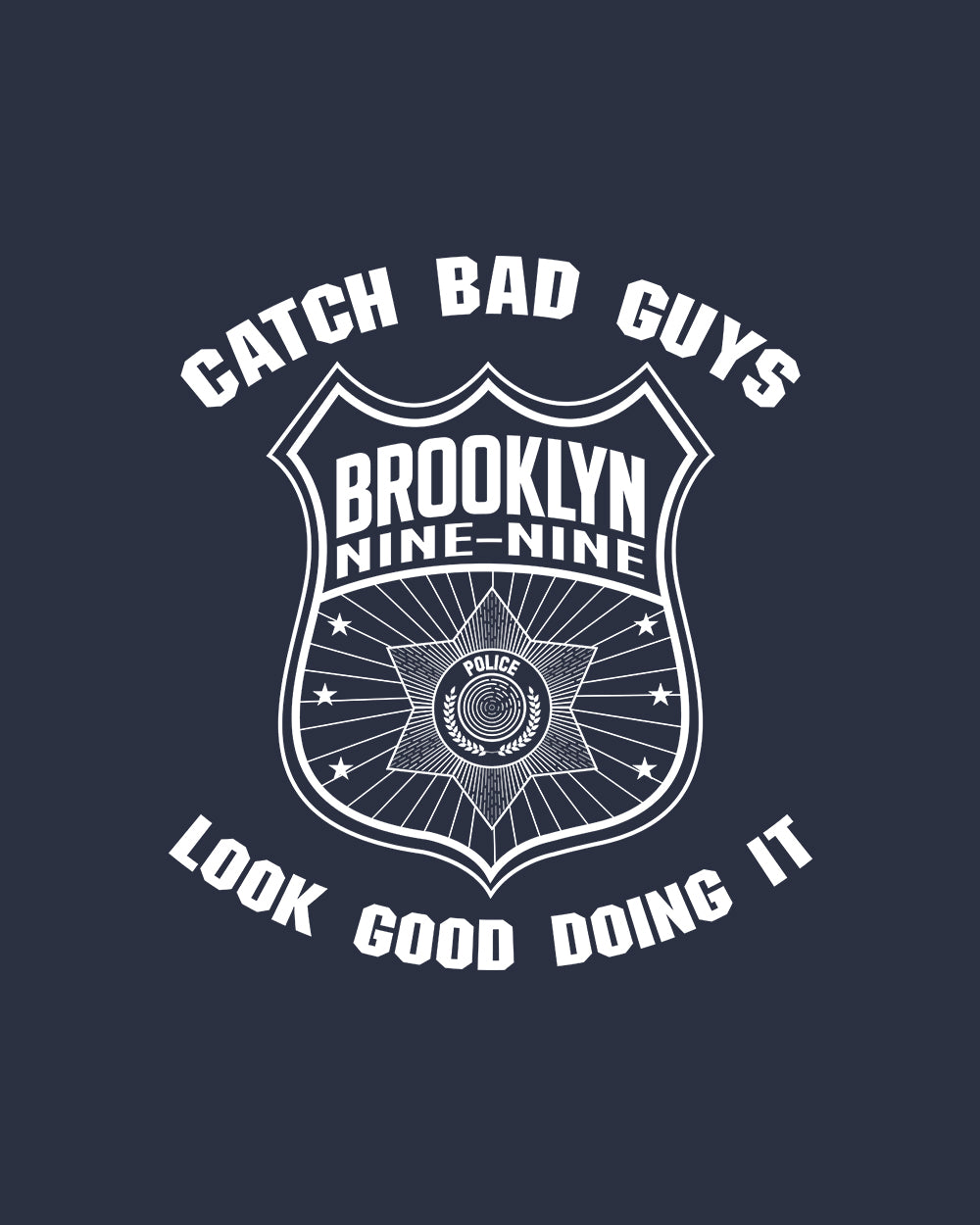Brooklyn Nine-Nine Catch Bad Guys Hoodie Australia Online #colour_navy