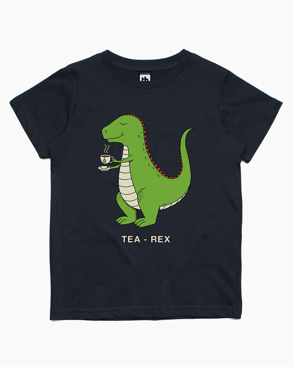 Dinosaur Tea Rex Kids T-Shirt Australia Online #colour_navy