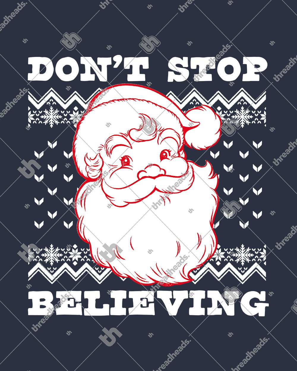 Don’t Stop Believing Santa Hoodie Australia Online #colour_navy