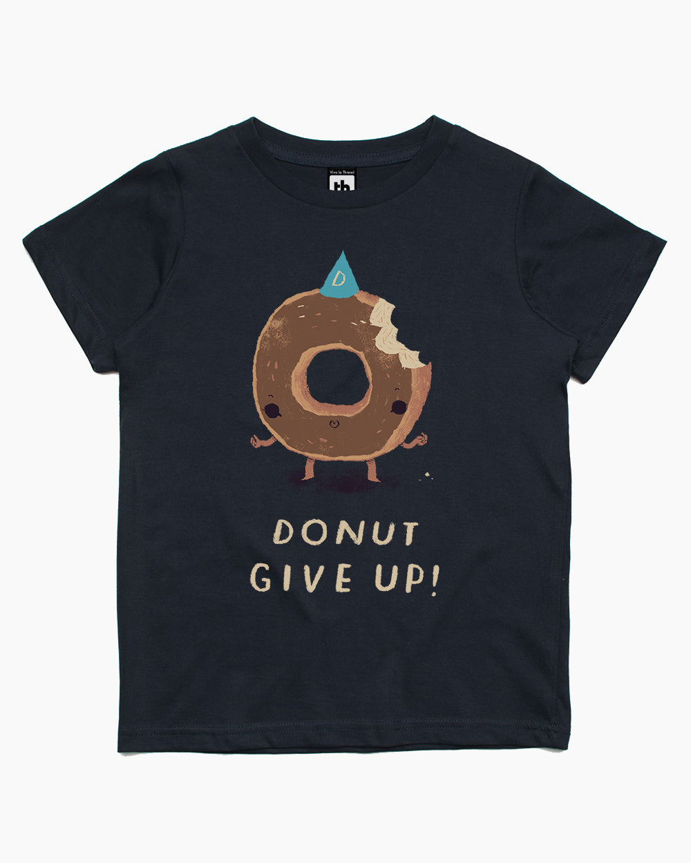 Donut Give Up Kids T-Shirt Australia Online #colour_navy