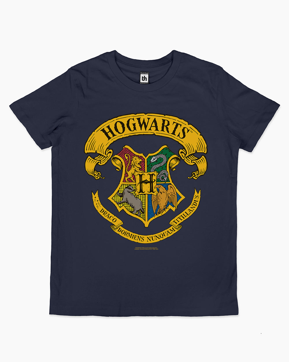 Hogwarts Crest Kids T-Shirt Australia Online #colour_navy