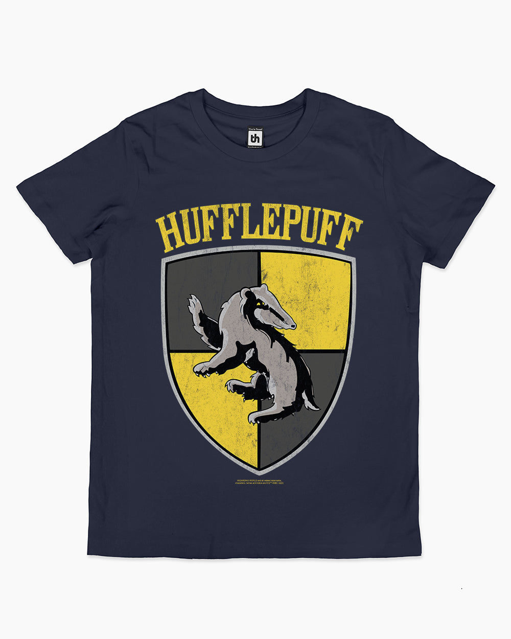Hufflepuff Crest Kids T-Shirt Australia Online #colour_navy