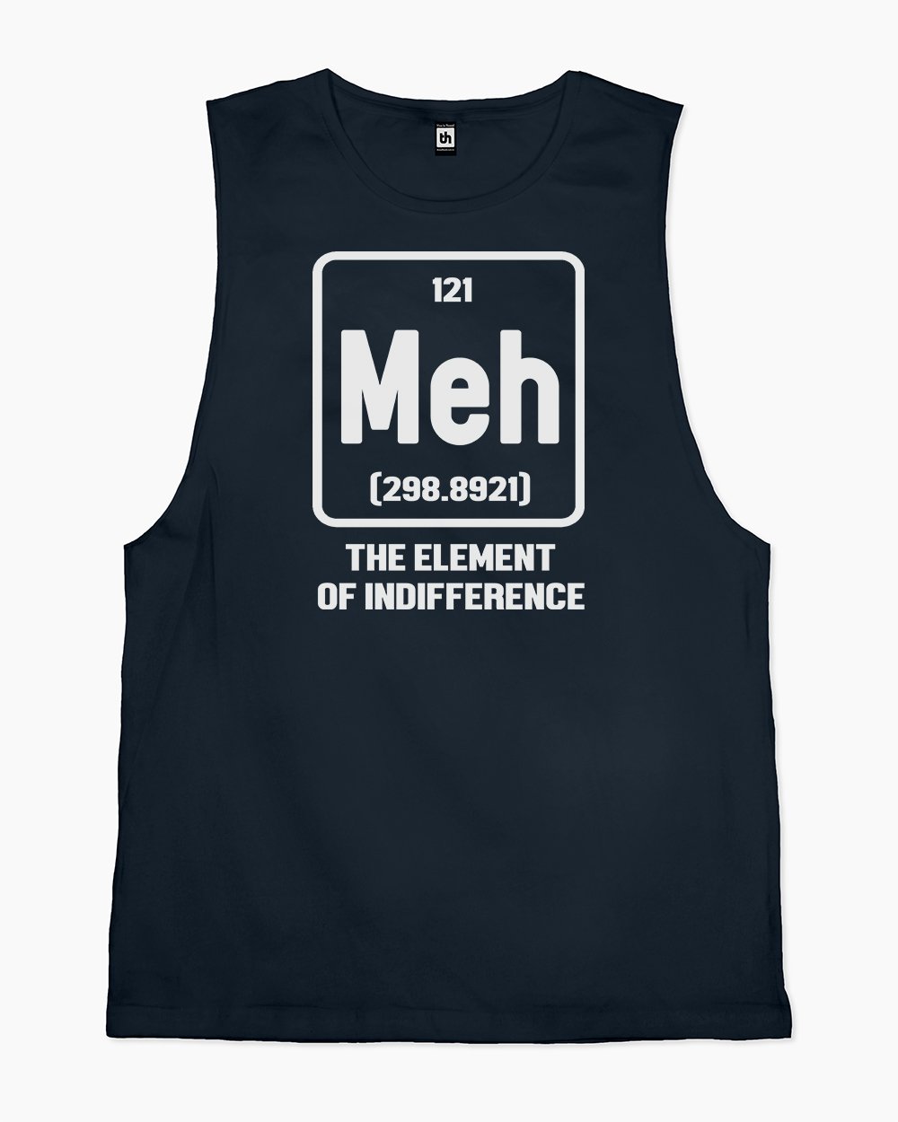 Meh The Element of Indifference Tank Australia Online #colour_navy
