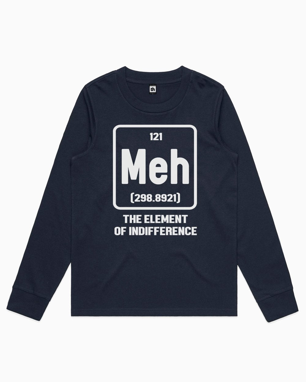 Meh The Element of Indifference Long Sleeve Australia Online #colour_navy