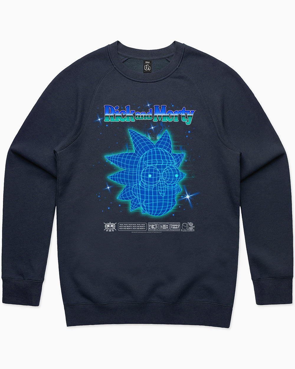 Rick and Morty Blueprint Sweater Australia Online #colour_navy
