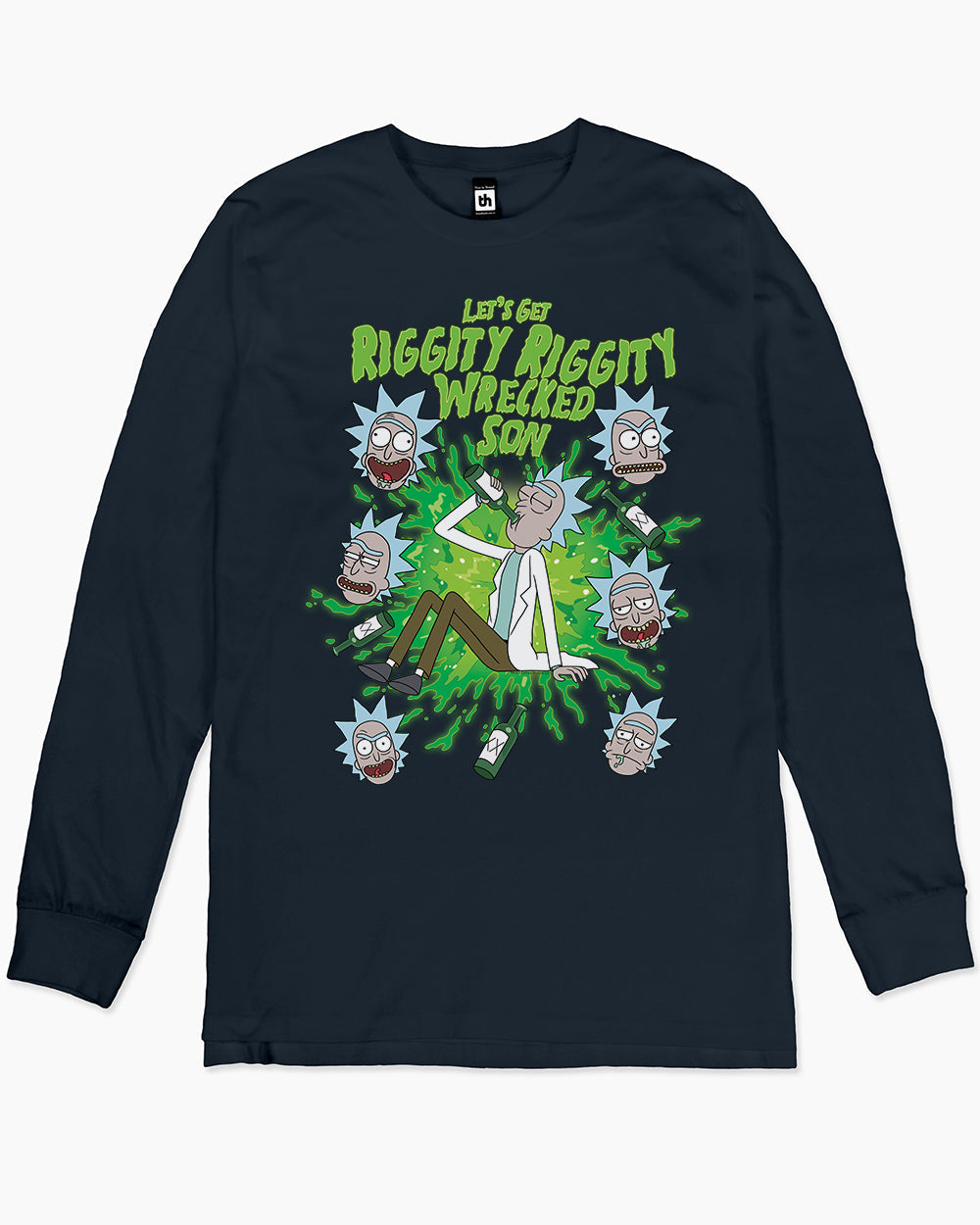 Riggity Riggity Wrecked Long Sleeve Australia Online #colour_navy