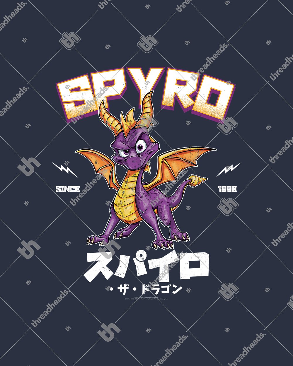Spyro the Dragon JP Long Sleeve Australia Online #colour_navy