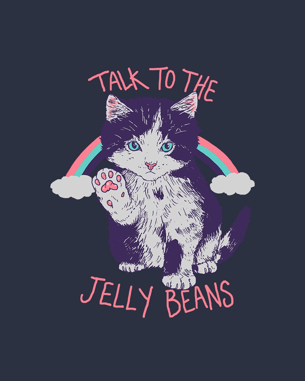 Talk to the Jelly Beans Kids T-Shirt Australia Online #colour_navy