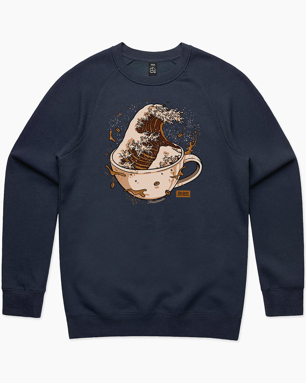 The Great Kanagawa Coffee Company Sweater Australia Online #colour_navy
