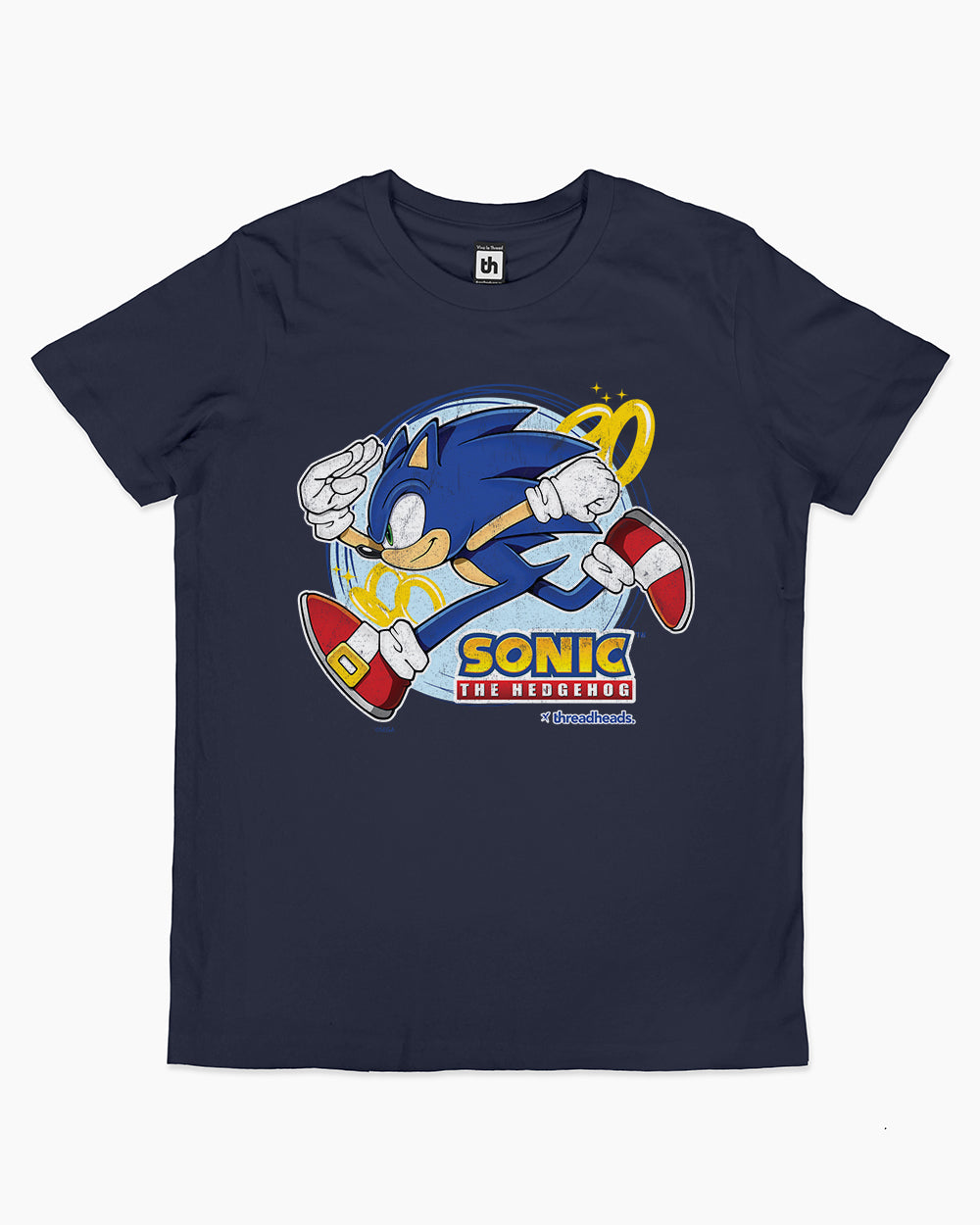 Vintage Sonic Kids T-Shirt Australia Online #colour_navy