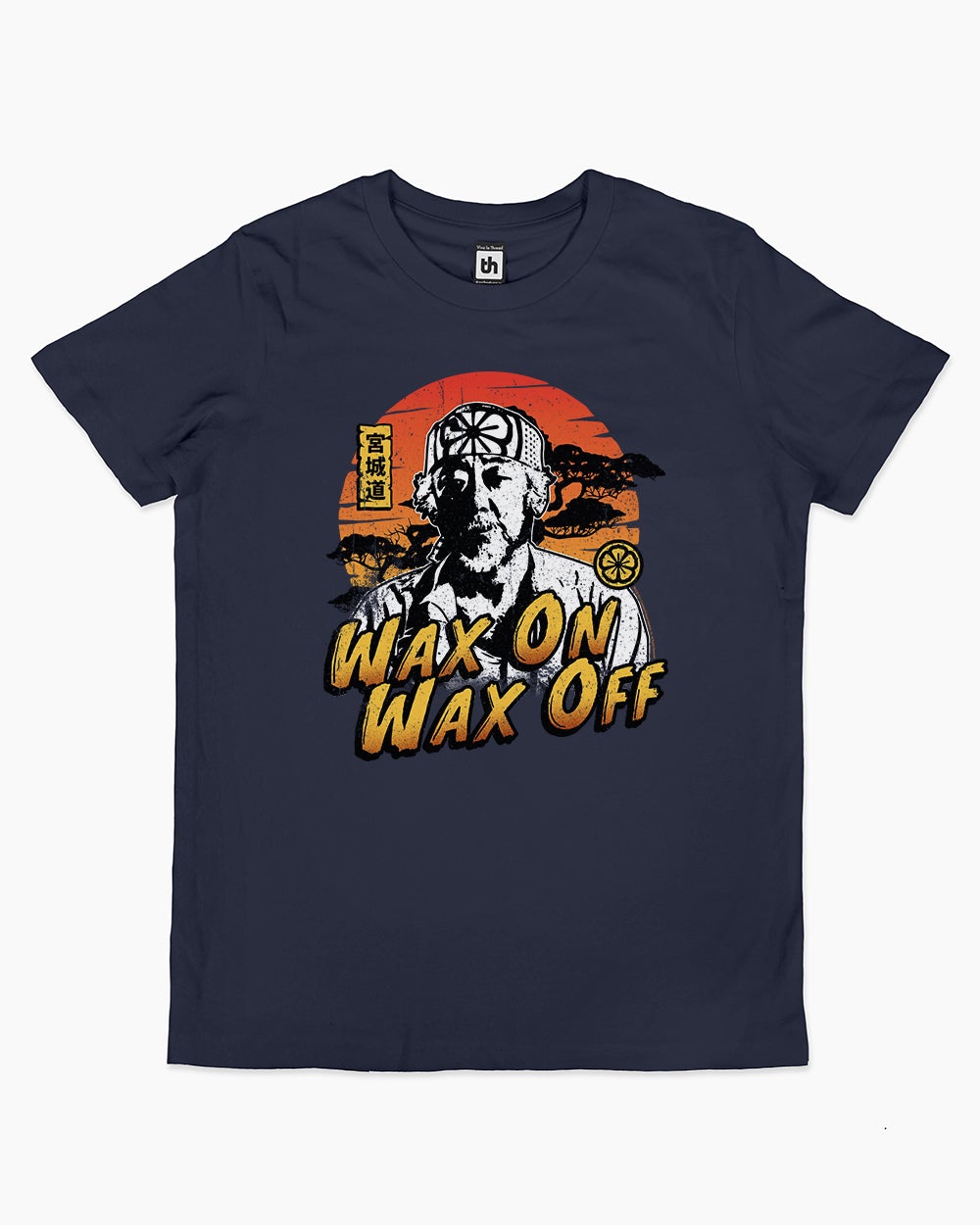 Wax On Wax Off Kids T-Shirt Australia Online #colour_navy